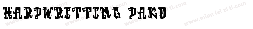 hardwritting dako字体转换
